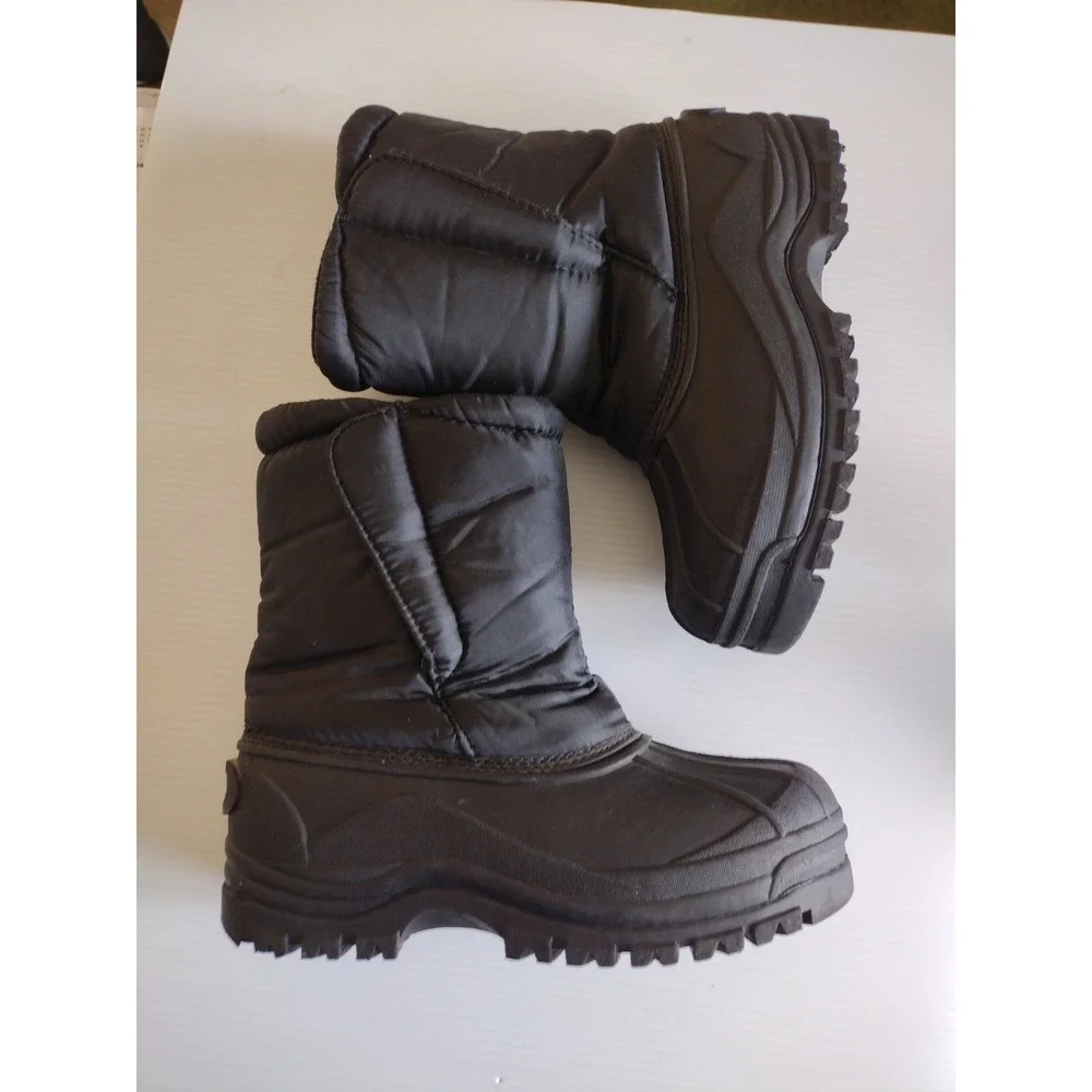 Alpine Design Snow Crusher II Kids Nylon Pac Boots Boy's‎ Size 4 Water Resistant